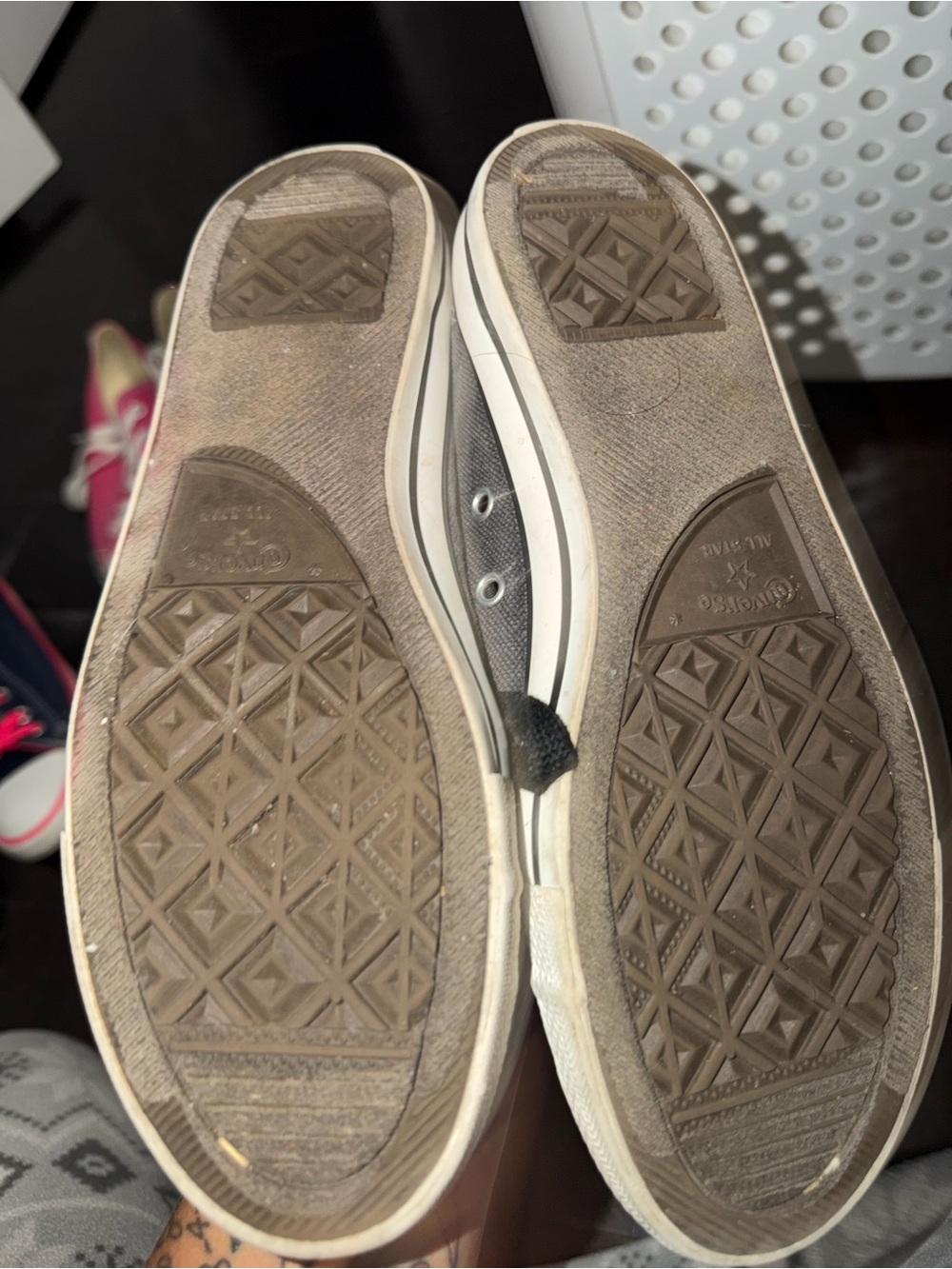 Kids Low-Top Canvas Sneakers in Gray with Black Laces - Picture 2 of 2